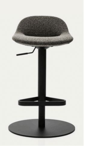 Barkrakk mørk beige melert Nille SH 54-80 cm sortlakkert søyleunderstell