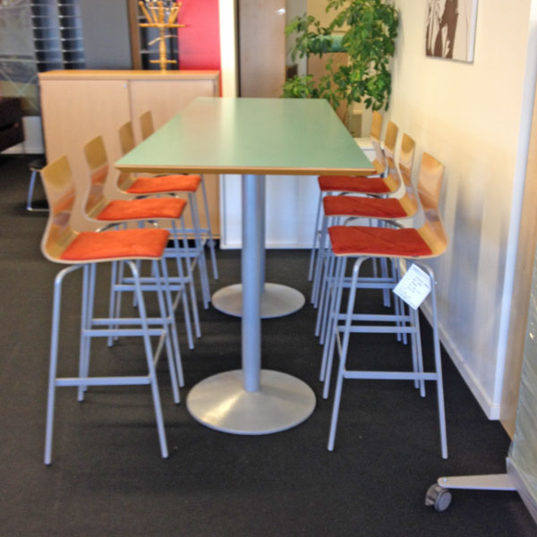 Møtebordsplate grønn 240 x 80 cm