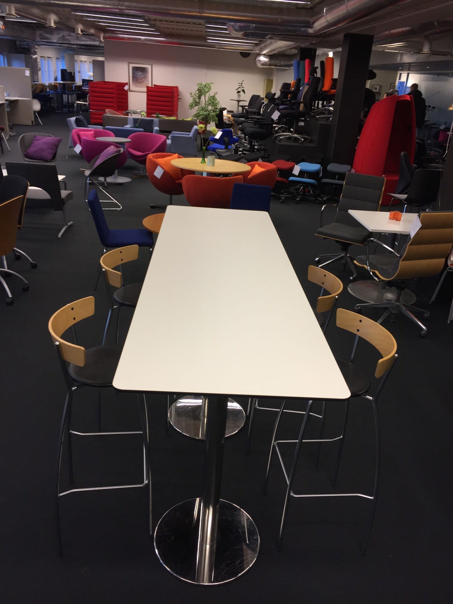 Ståbord 200 x 60 hvit