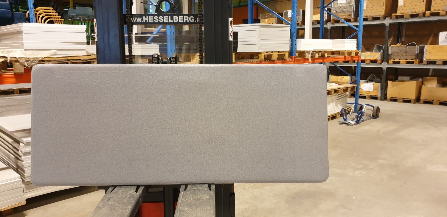 Skillevegg bord grå 160 x 65 ull