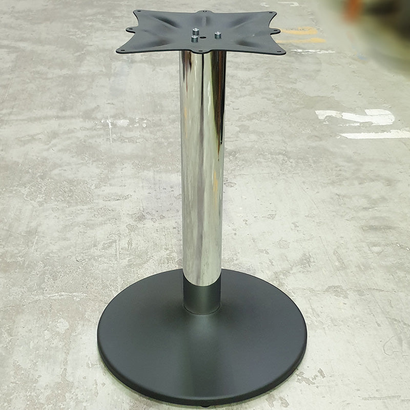 Understell søyle krom 50 x 70 sort fot
