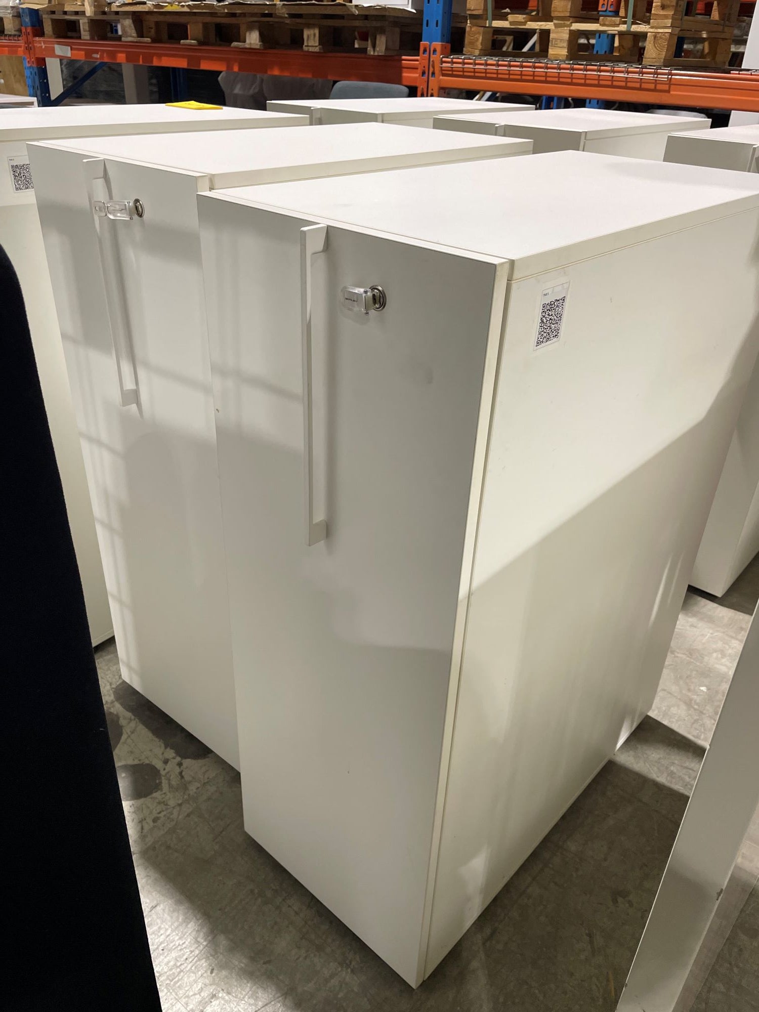 Tårnskap 3p hvitt Narbutas venstre 110x80x40