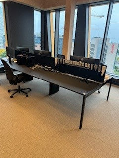 Kinnarps meglerbord sort 420 x 160 cm