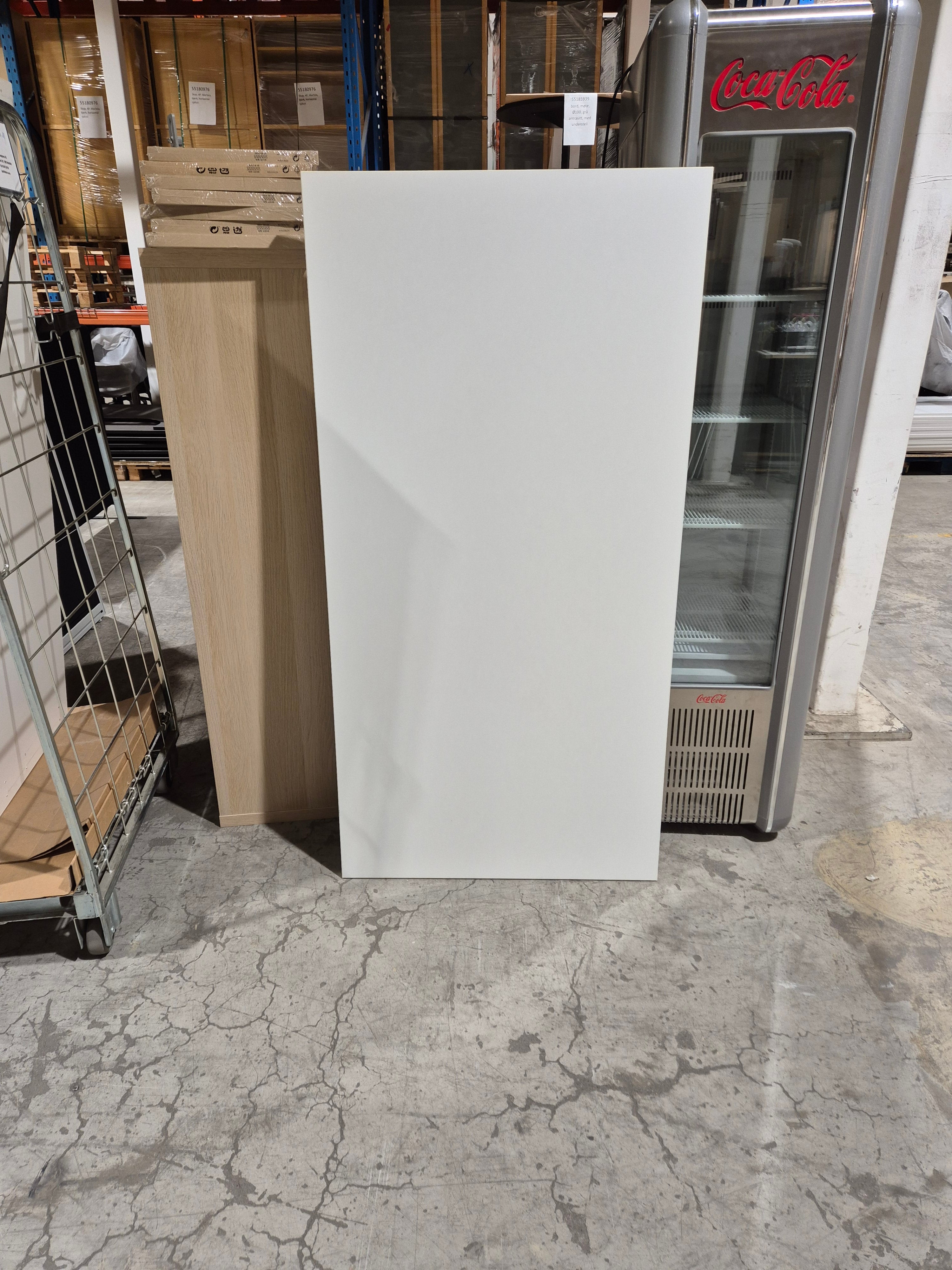 Plate hvit 160x80 cm