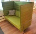 Alkove 2 seter grønn Vitra 160 x 85 sittehøyde 44