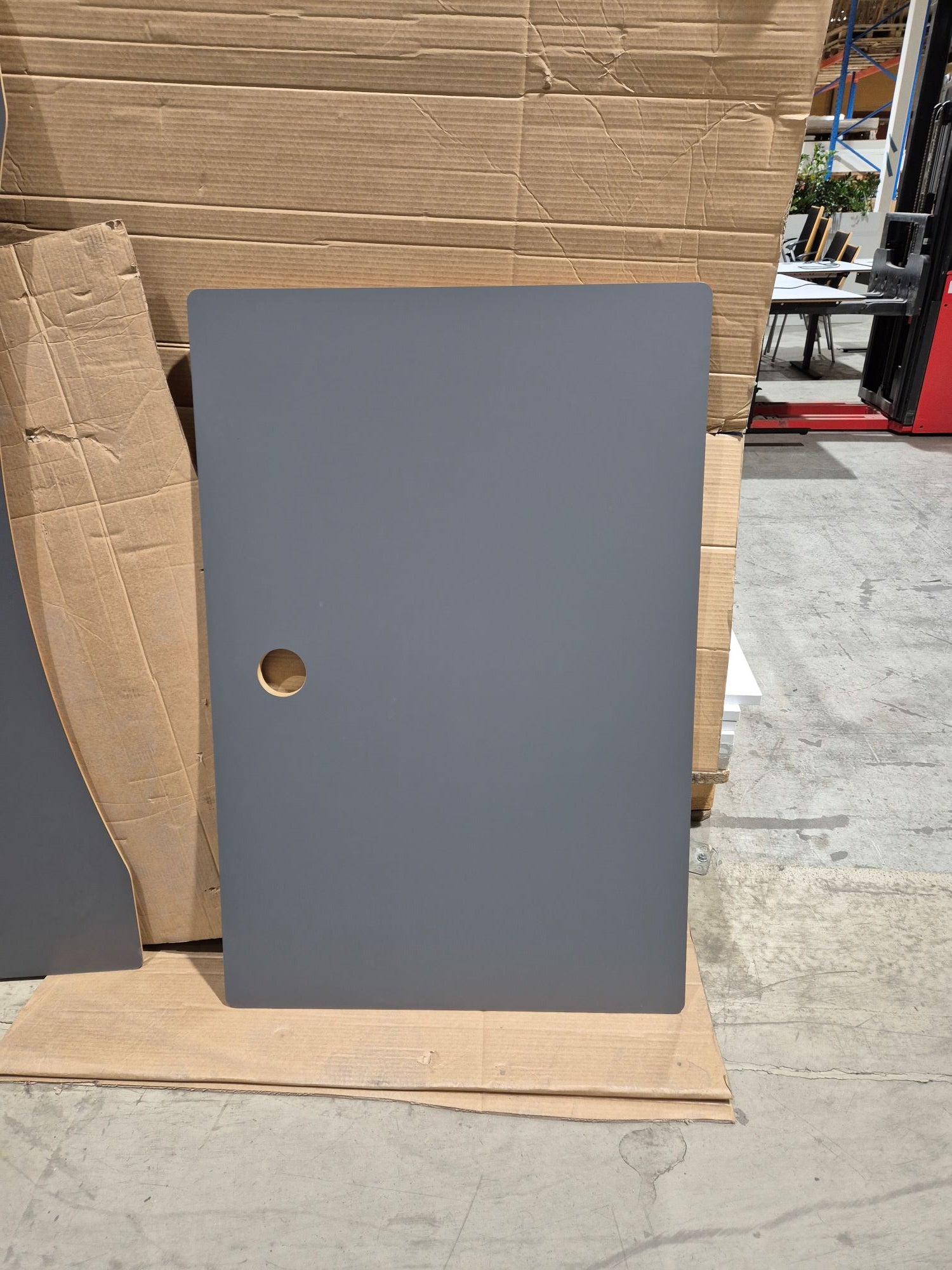 Plate antrasitt 120 x 80 Edsbyn kabelhull
