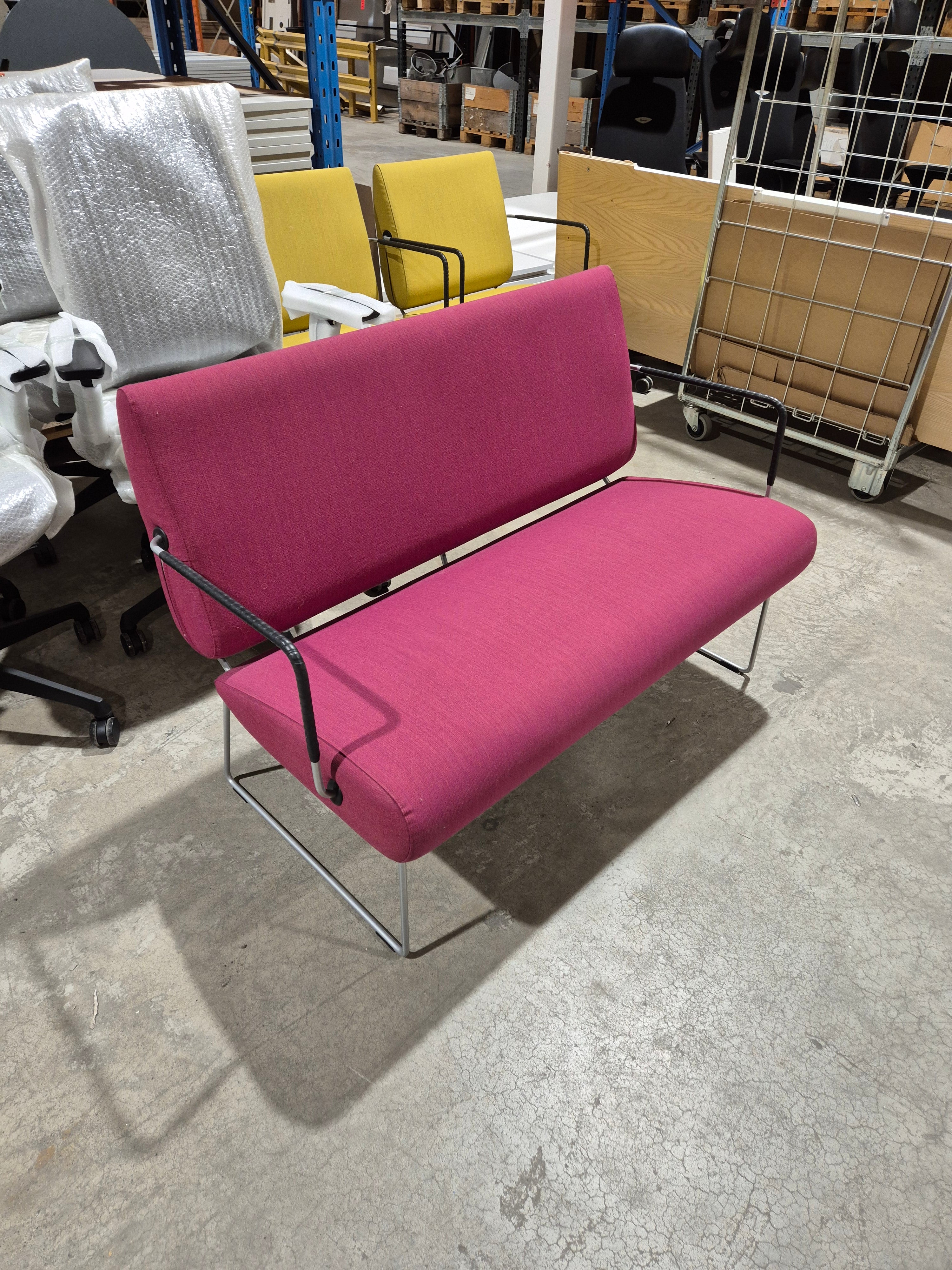 Sofa 2 seter rosa Johanson